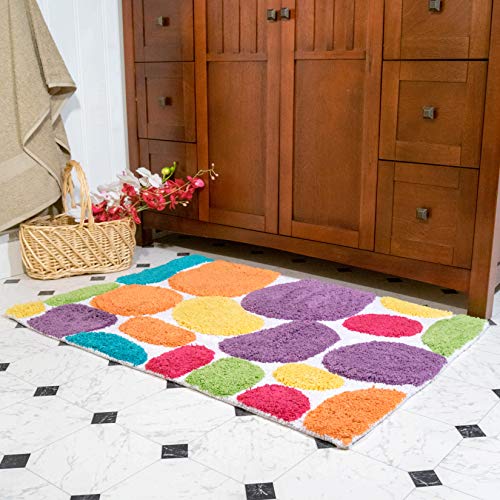 Chesapeake Pebbles Brights Multi Coloured Bath Runner 29400 (24" x 36") - Image 2
