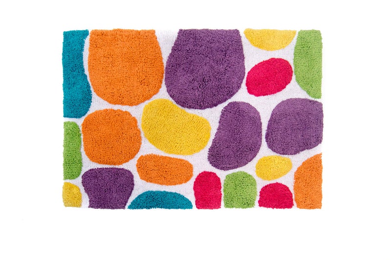 Chesapeake Pebbles Brights Multi Coloured Bath Runner 29400 (24" x 36") - Image 1
