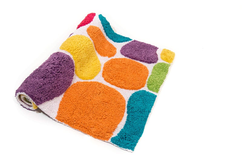 Chesapeake Pebbles Brights Multi Coloured Bath Runner 29400 (24" x 36") - Image 3