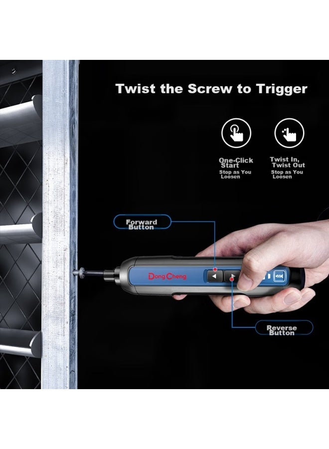 DONG Cheng Dongcheng Household Lithium Battery Dcpl04-5e Electric Screwdriver, Rechargeable Hand Drill, Toolbox Tool Set - Image 4