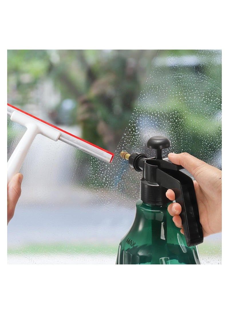 Generic 0.5 Gallon Hand Held Garden Sprayer, Manual Pump Pressure Water Sprayers with Adjustable Nozzle, Plastic Clear Watering Can for Lawn, Garden, Indoor and Outdoor Gardening, 2 Pack  - Image 5