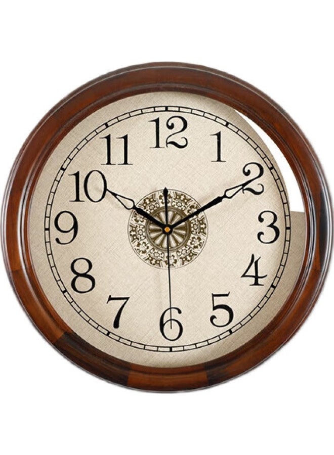 Compas Minimalist Modern Solid Wood Wall Clock Living Room Home Decor Quartz Clock Wall-Mounted Nordic Clock 152 - Image 2