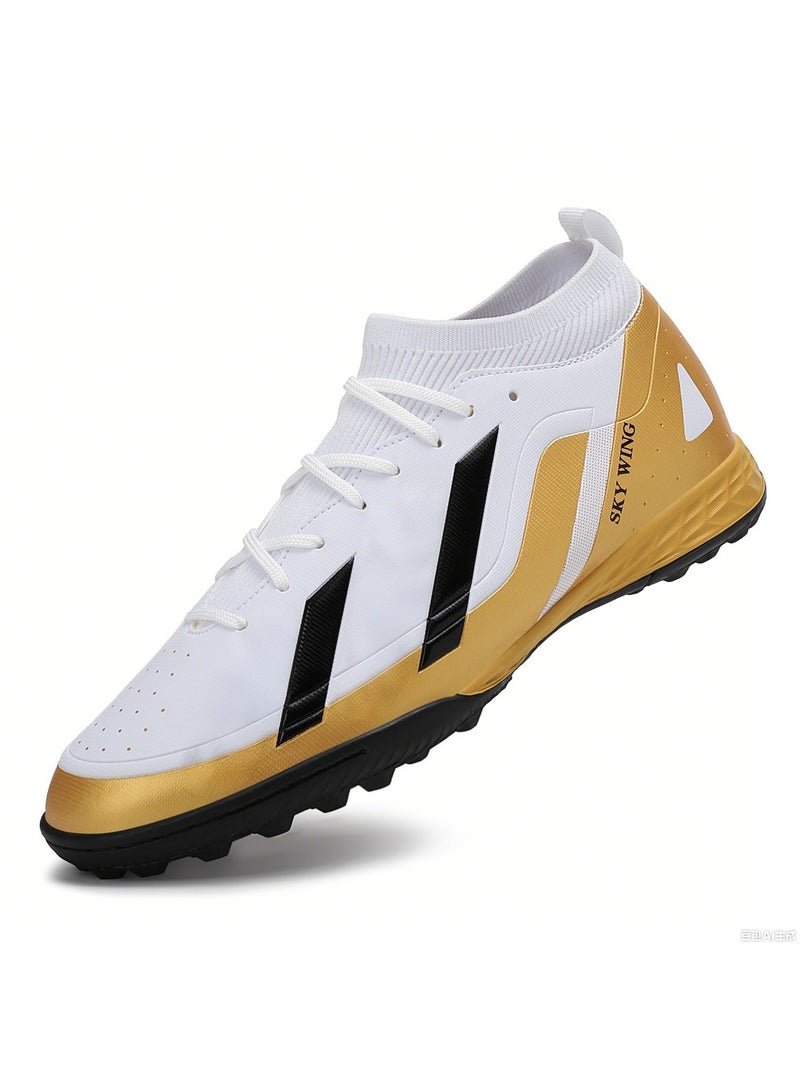 جناح السماء حذاء كرة قدم للجنسين، خفيف الوزن، نظام رباط IC/IN، نعل متعدد الألوان، حذاء كرة قدم للرجال والنساء مع دعم للكاحل، مناسب للمبتدئين واللاعبين المتقدمين - Image 1