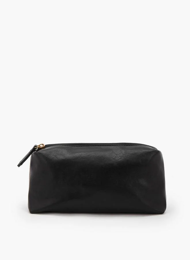 Celeste BLACK Solid Hobo Bag With Pouch for Women | Best Price UAE