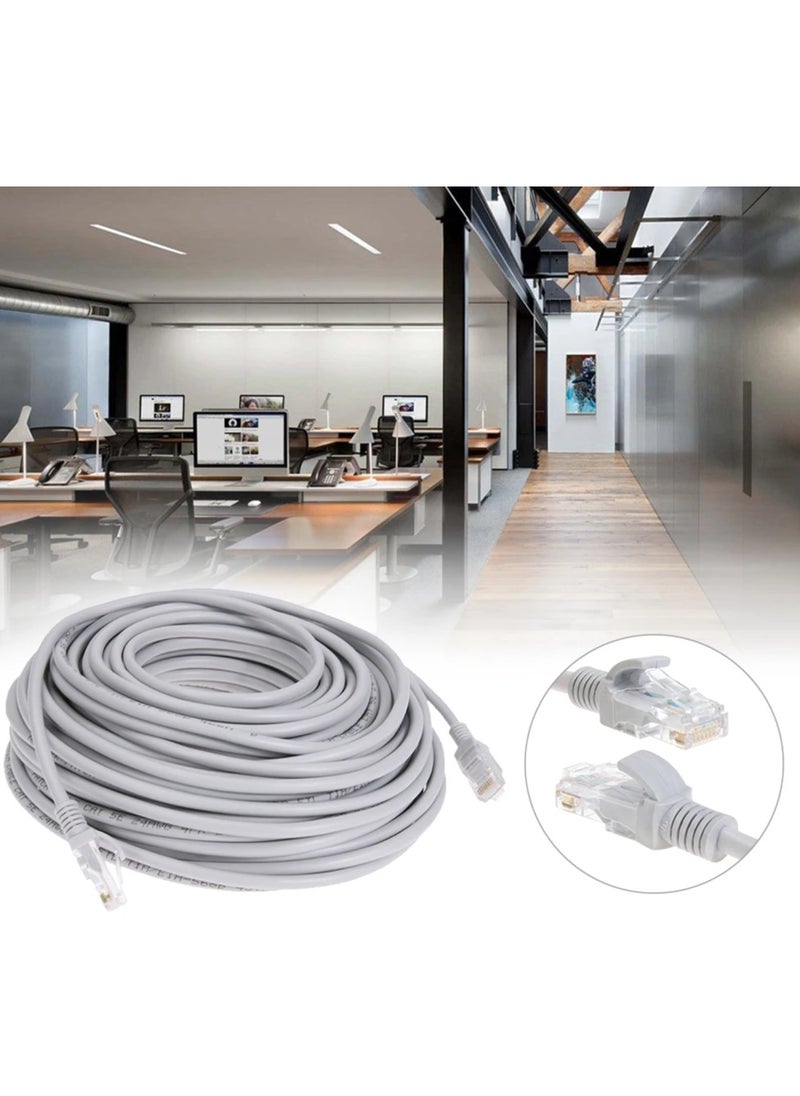 Generic - Ethernet Cable High-Speed RJ45 Internet Cable LAN Network Wire Internet Lead Cord Router Computer Cable-30M - Image 1