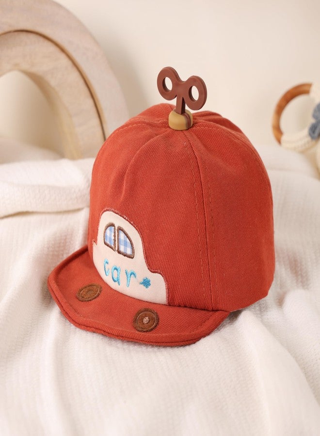 Kicks & Crawl Vroom Car Red Cap for Baby Boys and Girls - 6-12M - Image 4