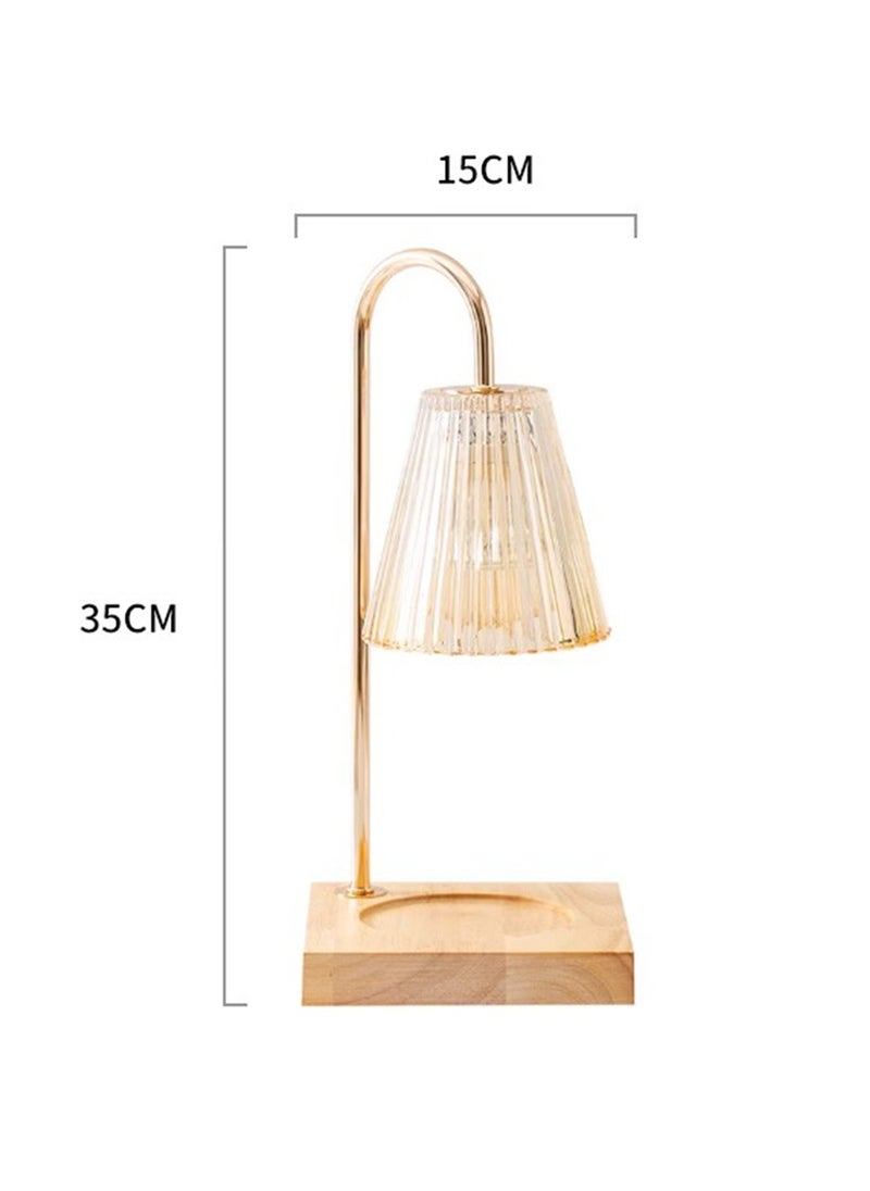 Onelight - Camellia Shade Wax Lamp Candle Warmer Lamp with High Transparency Glass Stepless Dimming Rapid Melting White Marble Base Ideal for Home Decor and Aromatherapy - Image 1
