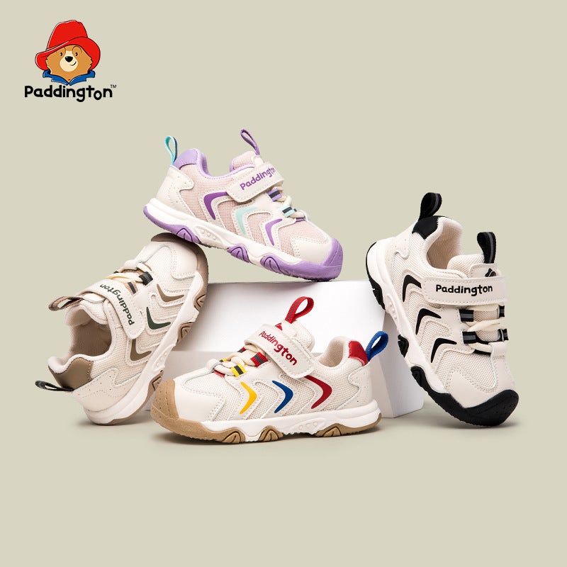 Paddington Bear 2025 Spring New Children'S Mesh-Top Learning Machine Shoes Girls Anti-Slip Shoes Boys Sneaker - Image 2