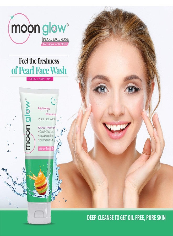 Moon Glow Pearl Face Wash for Acne, Stretch Marks, Anti-Aging, Dark Circles, Pimples, Black Spots, and Fairness Face Wash (3 x 60g) - Image 4