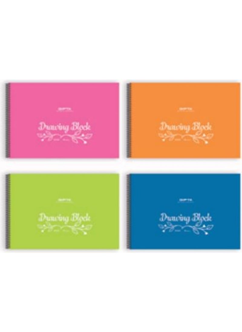Gıpta Eco Spiral PP Cover Drawing Book 35X50 25 Copy. In Different Colors 