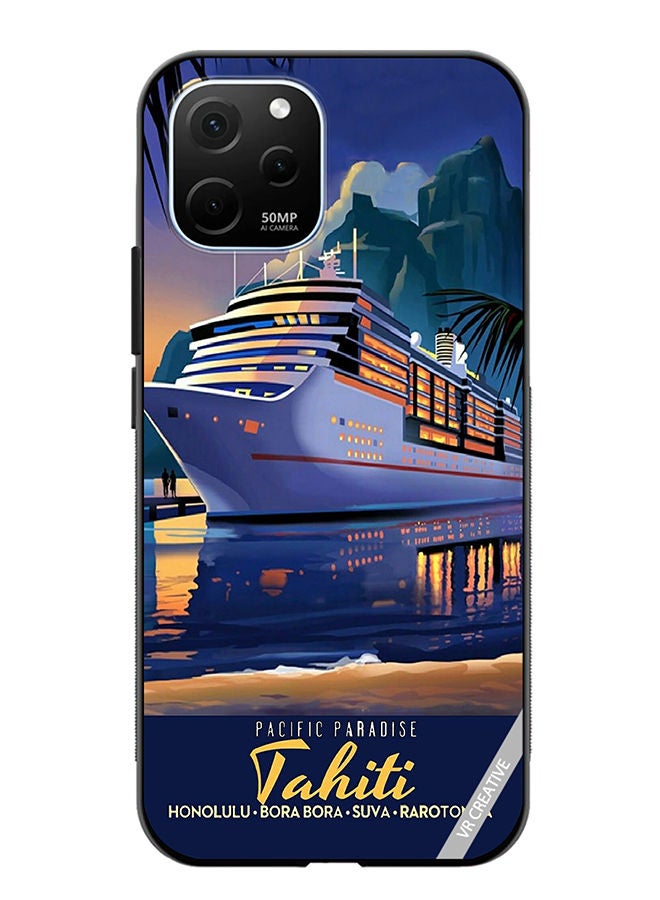 VR CREATIVE Protective Case Cover For Huawei Enjoy 50z Pacific Paradise Design Multicolour - Image 1
