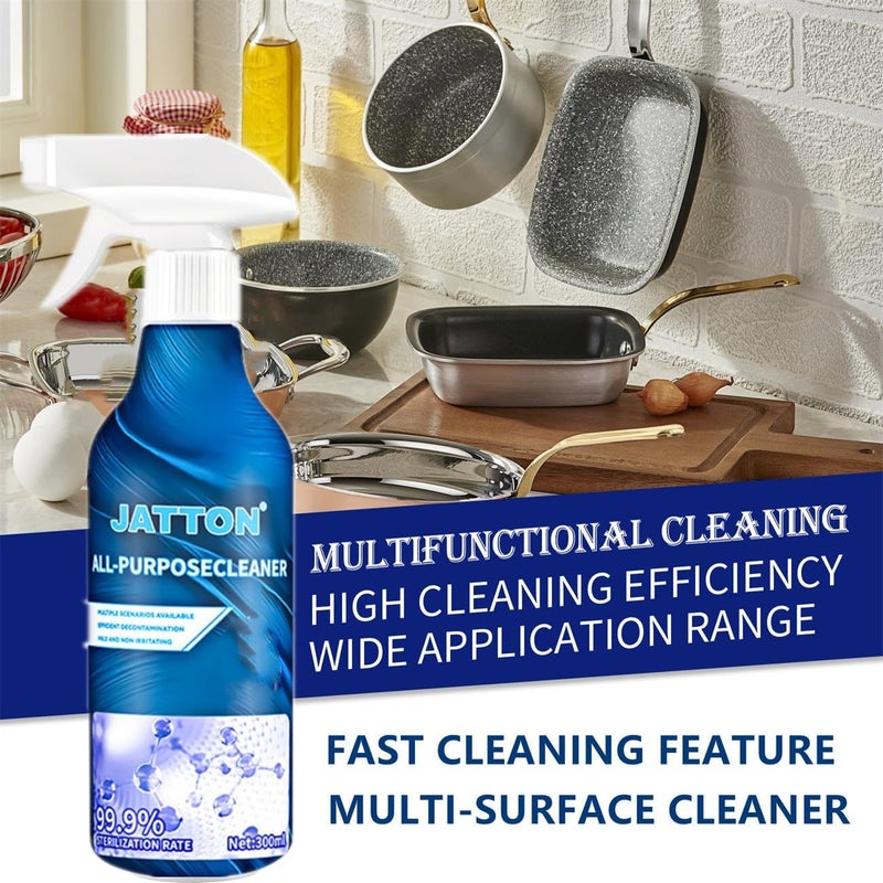 كلاراكو منظف متعدد الأغراض للمطبخ والحمام، كريم التنظيف متعدد الأغراض من جاتون، 300 مل (مجموعة واحدة) - Image 2