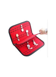 20 Slots Watch Box, Mens Jewelry Box Leather Watch Storage with Zipper Closure for Men Watch Storage, Father's Day Gift, 15.7 X 10in