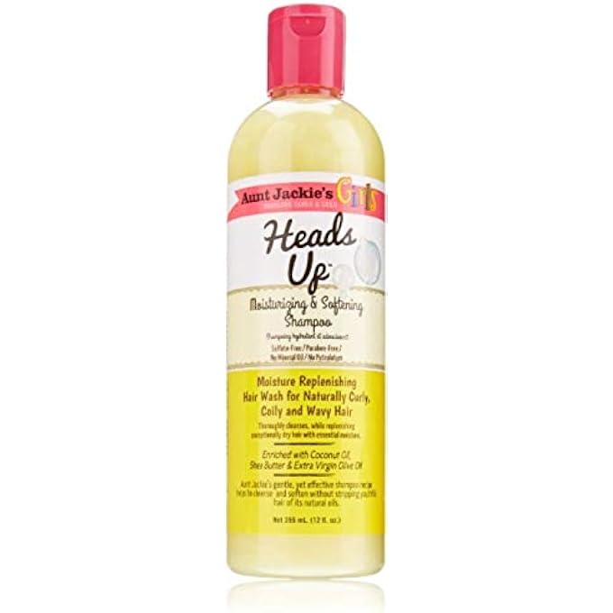 Aunt Jackie's Girls Heads Up Moisturizing & Softening Shampoo, 12 oz (Pack of 3)