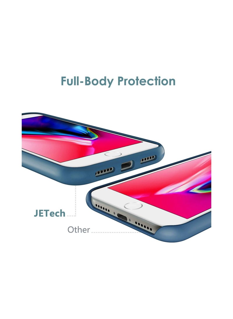 Phone Planet Silicone Case Compatible with iPhone 8 Plus Silky-soft touch Full-Body Protective Case Shockproof cover with Microfiber Lining - Image 3