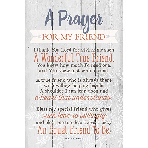 Dexsa Prayer For My Friend…New Horizons Wood Plaque with Easel | Made in the USA - Image 1