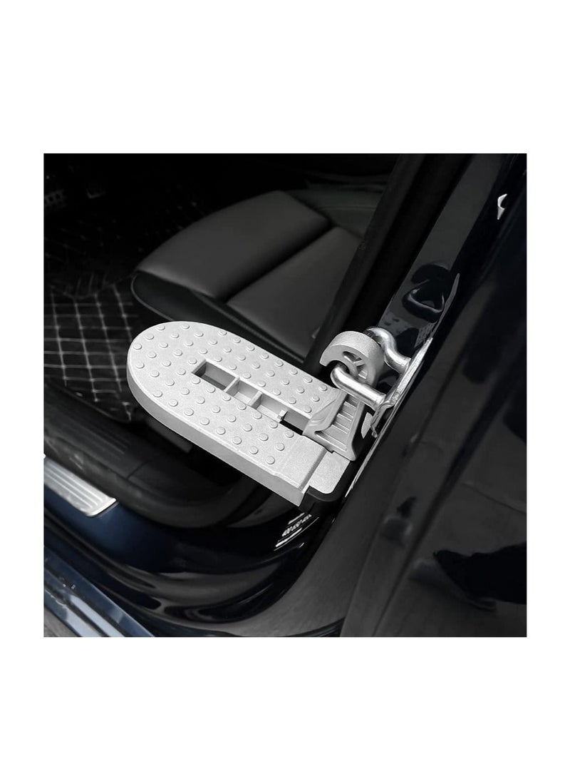 SYOSI Car Door Step, Car Latch Hook Door Step with Silicone Base, Multi-Functional Foldable Car Door Latch Hook Step Mini Foot Pedal Ladder, Assisting in Boarding The Roof  - Image 4