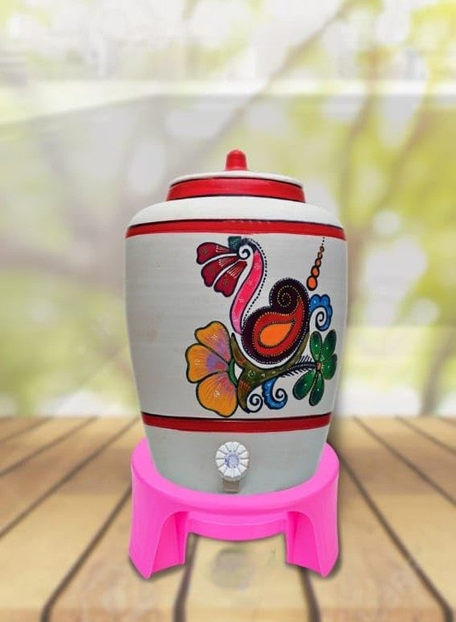 MAGIC SPOON Multipurpose Unbreakable Plastic Matka Stand/Pot Stand (Pink, Red, Pack of 2) - Image 4