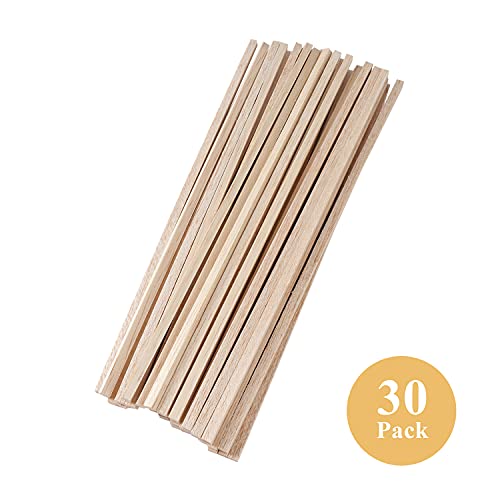 Craftiff Balsa Wood Sticks 1/4 Inch Square Dowels Strips 12" Long - Pack of 30 by Craftiff - Image 3