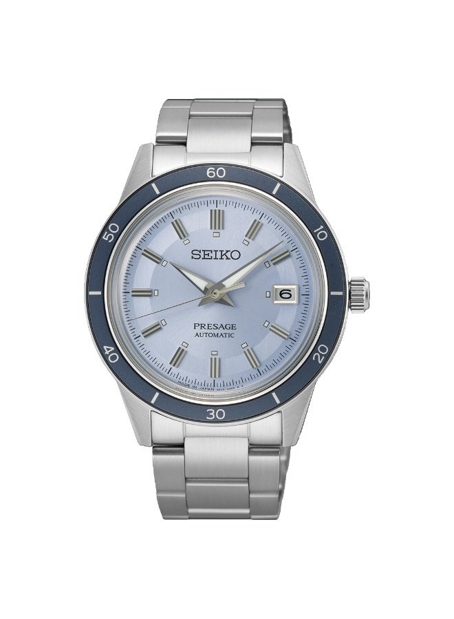 سيكو ساعة Seiko SRPL19J1 Presage Style من الستينيات، إصدار أوروبي حصري باللون الأزرق - Image 1