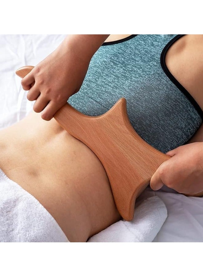 جهاز تدليك الجسم من الخشب الطبيعي للتصريف اللمفاوي ونحت القوام، أداة مساج يدوية مضادة للسيلوليت لتخفيف توتر العضلات وتحسين مظهر البشرة، تساعد على الاسترخاء وتعزيز الدورة والسلاسة في الاستخدام اليومي - Image 3