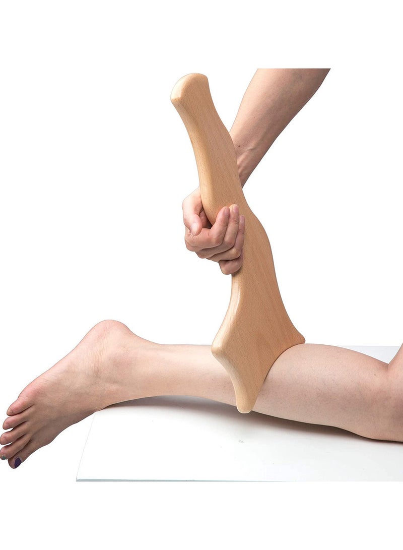 جهاز تدليك الجسم من الخشب الطبيعي للتصريف اللمفاوي ونحت القوام، أداة مساج يدوية مضادة للسيلوليت لتخفيف توتر العضلات وتحسين مظهر البشرة، تساعد على الاسترخاء وتعزيز الدورة والسلاسة في الاستخدام اليومي - Image 5