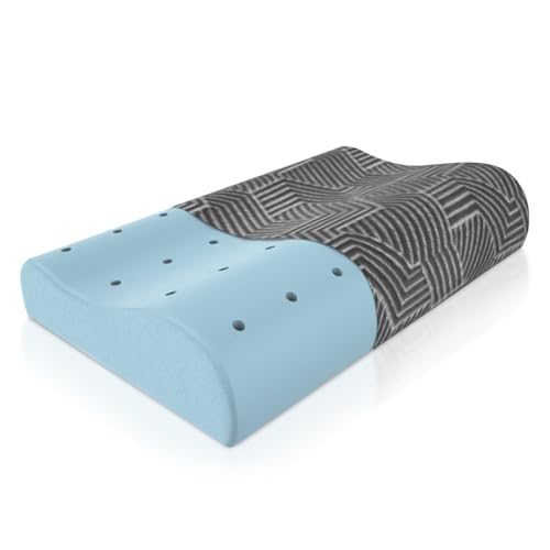 Orista™ Advance Gel Blended Contour Memory Foam Pillow | 2 Year Warranty |Orthopedic Neck & Shoulder Support Pillow for Sleeping | Improves Posture & Spinal Alignment | 23 x 14 x 4.5 Inch | Set of 1 - Image 1