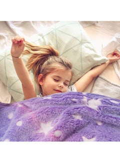FASHION HOME Kids Glow in The Dark Blanket Soft Throw All Seasons for Couch Sofa Bed 150 x 120cm  - Image 3