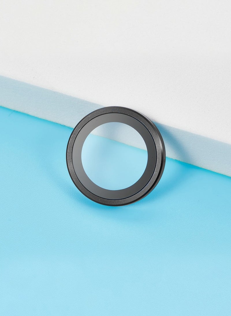 دبليو تيك حماية عدسة كاميرا آيفون 17 برو 5G من أبل لعام 2025 مع حلقة مصنوعة من سبائك متميزة من الزجاج المقسى - شفاف/أسود - Image 2