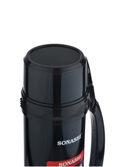 SONASHI 1.5L Vacuum Flask  for Hot And Cold Beverages  High Quality Stainless Steel Body with Double Wall Insulation  Unbreakable Flasks with Big Mouth for Daily Use  Portable Friendly SVF-1501  - Image 3