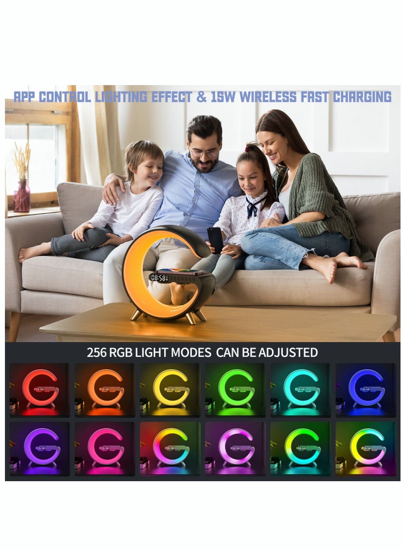 MITOYO Wireless Smart Light Sound Machine Bluetooth Speaker Bedside Sunrise Wake Up Polar Atmosphere Projection Lamp - Image 4