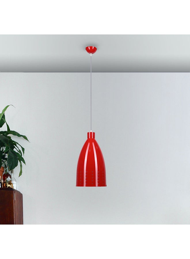 El Rawda Lighting Dcorative Ceiling Lamp | modern decorative LED E27 pendant light ceiling lamp hanging | suitable for any room | Color: Red | Size: 70x22 cm