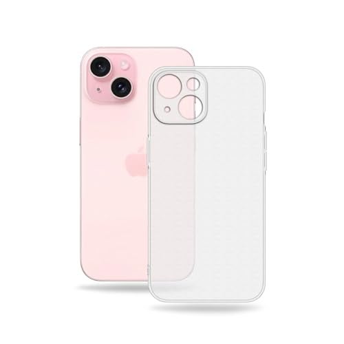 Plus Frosted | Translucent | Ultra Thin | Flexible | Anti Scratch | Slim Fit | Soft Back Cover for Apple iPhone 15 - Frosted White - Image 3