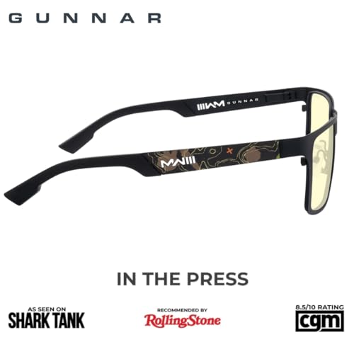 GUNNAR نظارات غونار المميزة للألعاب - إصدار COD UAV - نظارات حجب الضوء الأزرق للألعاب والكمبيوتر بتقنية العدسات الحاصلة على براءة اختراع - Image 2