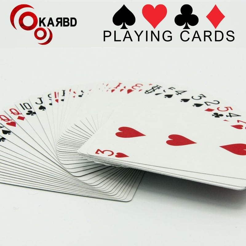 KARBD Playing Cards Deck Standard Bridge Size Plastic Laminated Coating Cards Traditional Rummy Game Playing Cards with Box for Kids & Adults - Aesthetic Multicolour, Pack of 1 - Image 5