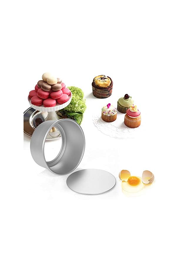 PROMASS قالب كعك دائري من سبائك الألمنيوم أدوات الخبز قالب كعك قاع غير لاصق قالب خبز كعك - Image 4