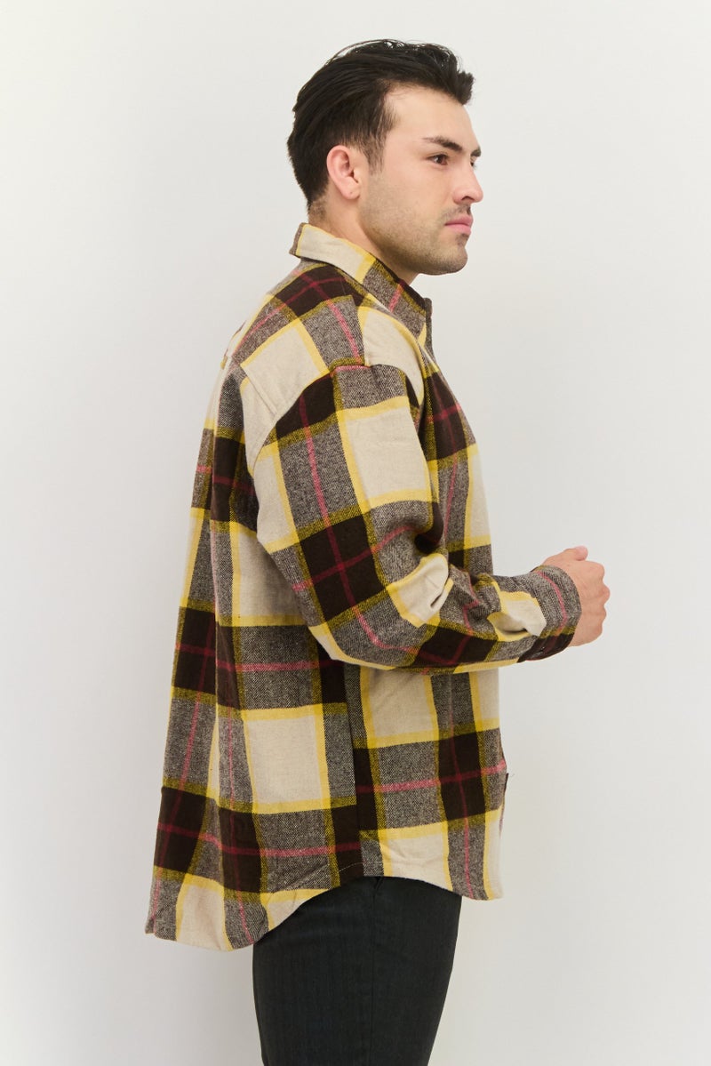 GANT Men Regular Fit Plaid Long Sleeves Casual Shirt, Multicolor - Image 4