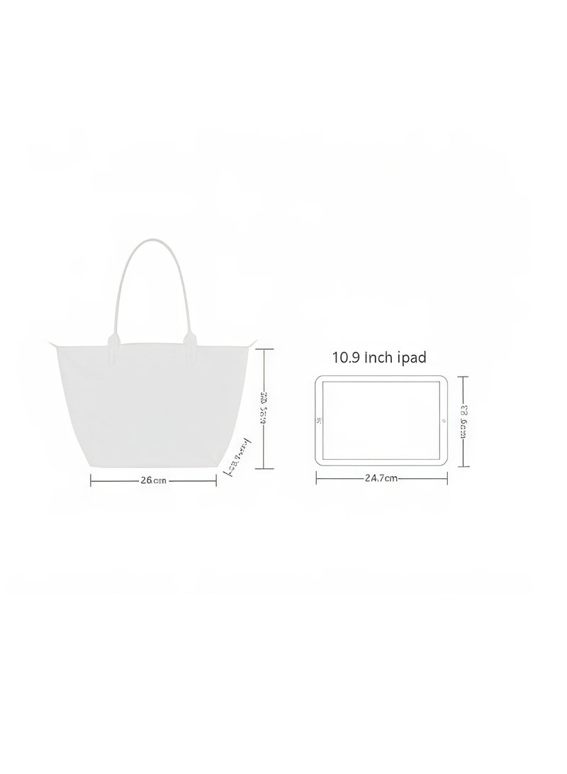 Longchamp Medium Tote Bag for Women, Foldable Bag With Zipper Shoulder Bag, Handbag for Travel, Work Camera Bag - Image 3