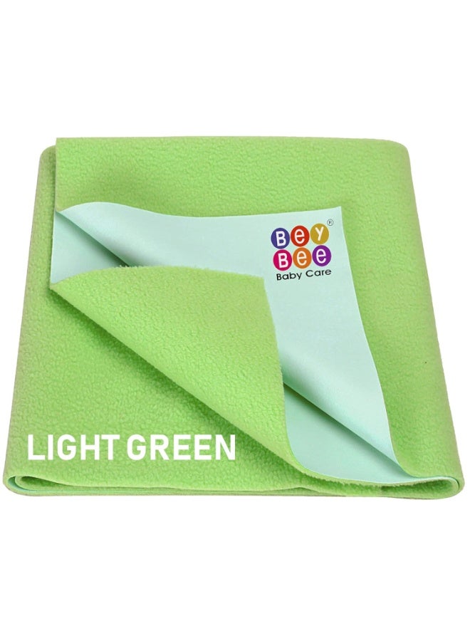 Bey Bee BeyBee Just Dry Baby Bed Sheet Large ,Light Green, Waterproof 140 x 100 Centimeters - Image 1