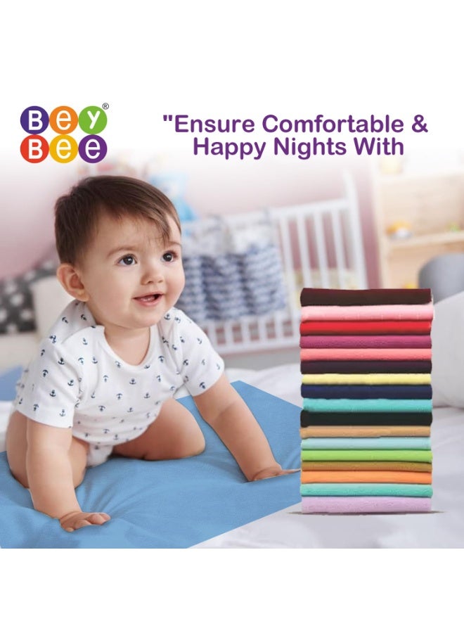 Bey Bee BeyBee Just Dry Baby Bed Sheet Large ,Light Green, Waterproof 140 x 100 Centimeters - Image 3