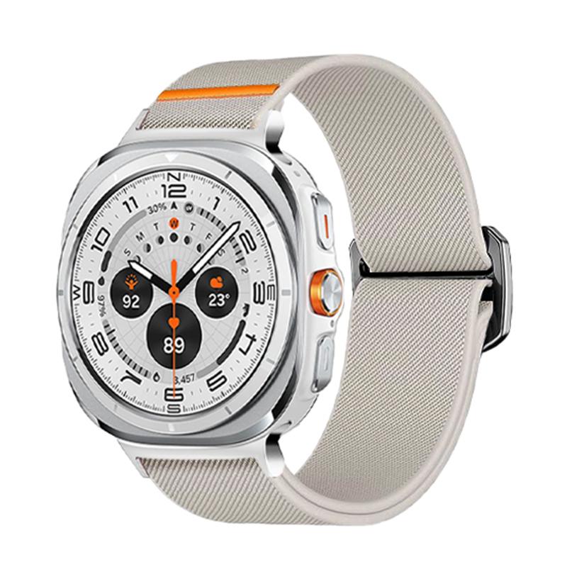 erorex For Samsung Galaxy Watch Ultra 47Mm / Ultra 2025 Elastic Nylon Watch Band(Starlight) - Image 1
