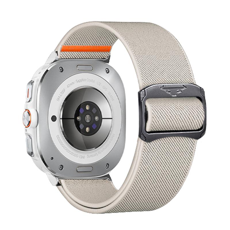 erorex For Samsung Galaxy Watch Ultra 47Mm / Ultra 2025 Elastic Nylon Watch Band(Starlight) - Image 2