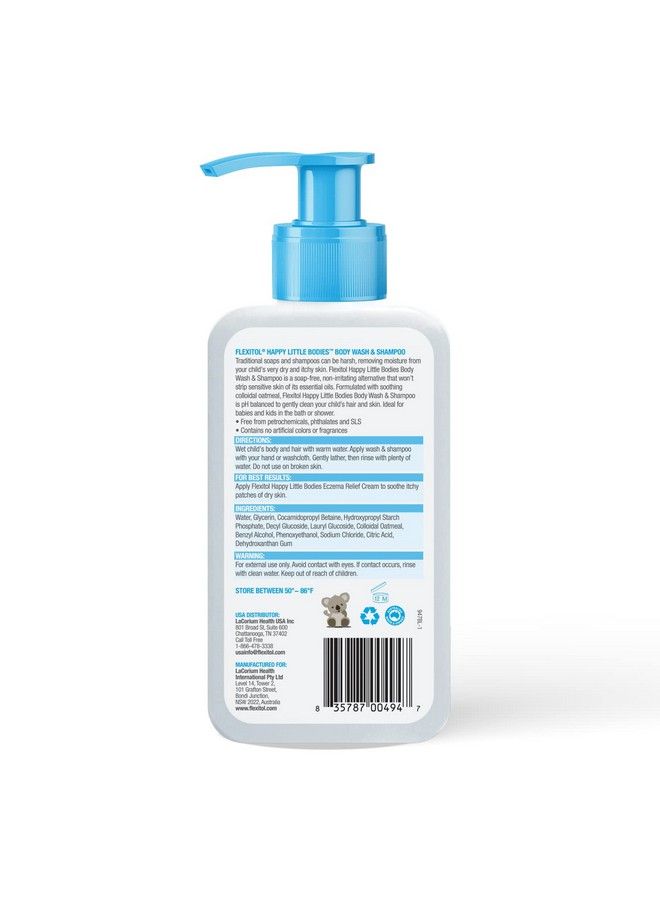 Flexitol Happy Little Bodies Body Wash and Shampoo, Gentle Formula, 7.1 Ounce - Image 3