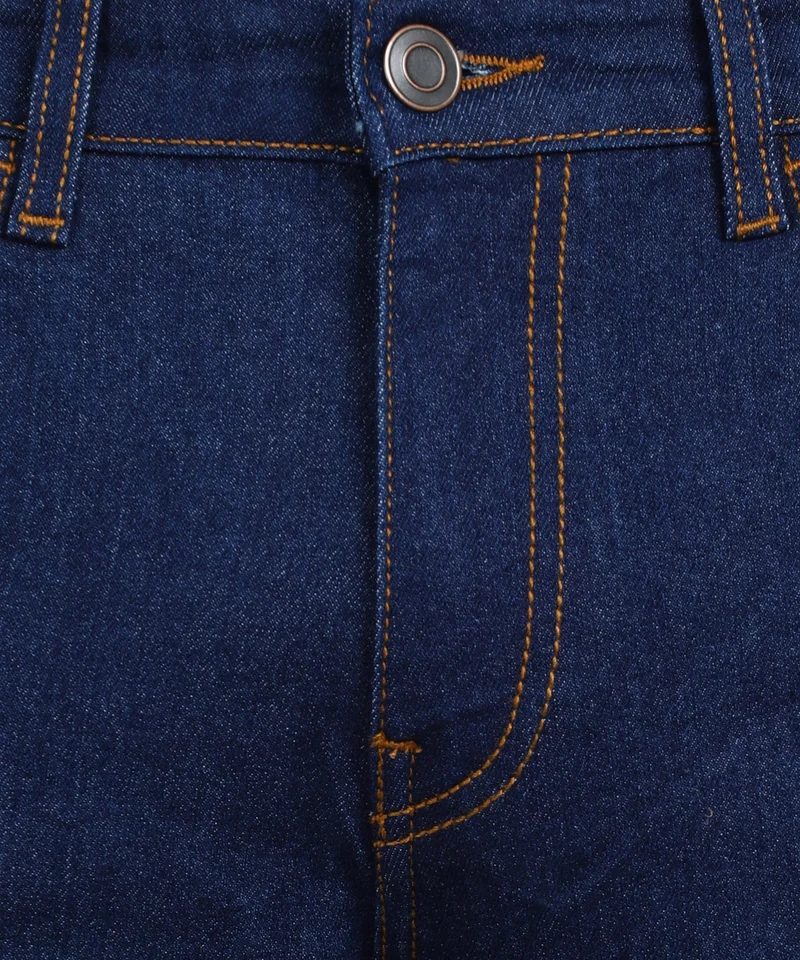 Urbano Fashion  Urbano Fashion Men's Navy Regular Fit Washed Jeans Stretchable  | Best Price UAE
