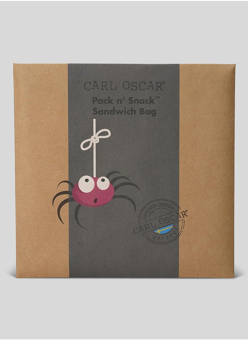Carl Oscar Sweden Pack N' Snack™ Sandwich Bag - Grey - Image 4