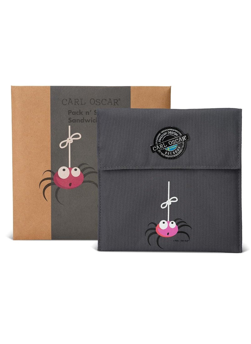 Carl Oscar Sweden Pack N' Snack™ Sandwich Bag - Grey - Image 3