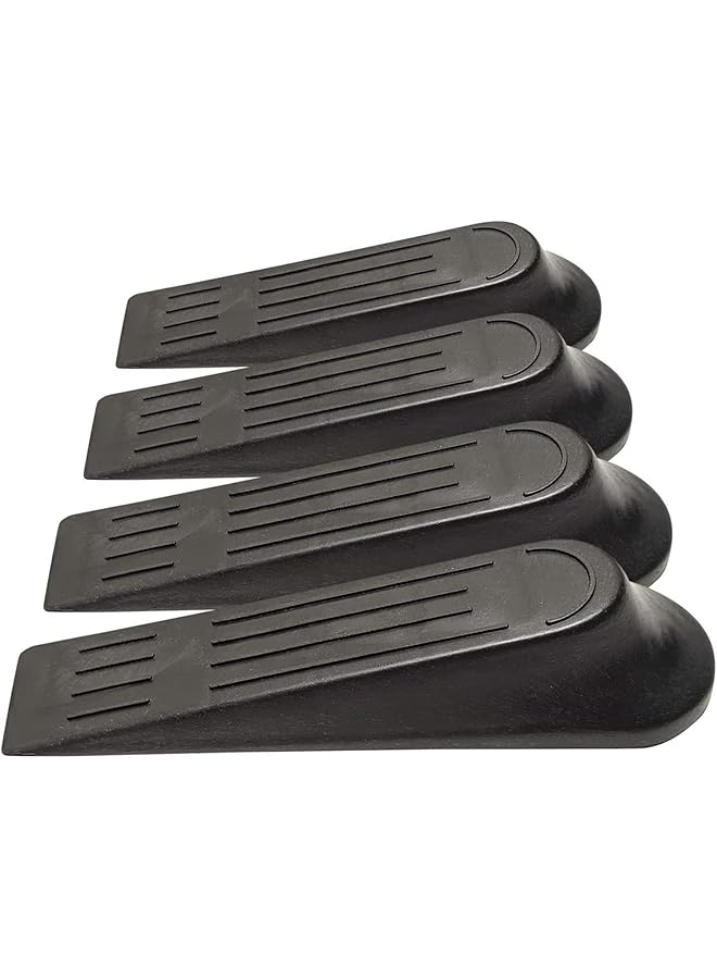 promass Door Stopper Set, Flexible Door Stopper Rubber Home Premium Smart Stackable Slip-Resistant Heavy Duty Design 100% Non-Toxic Odorless Doorstops Work on All Surfaces, Carpet Floors - Image 1