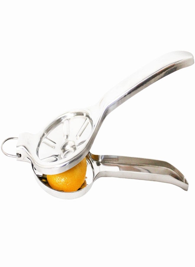 EcoJeannie Jumbo Size FLAT PRESS 100% Stainless Steel Lemon Squeezer, LS0003 - Image 1