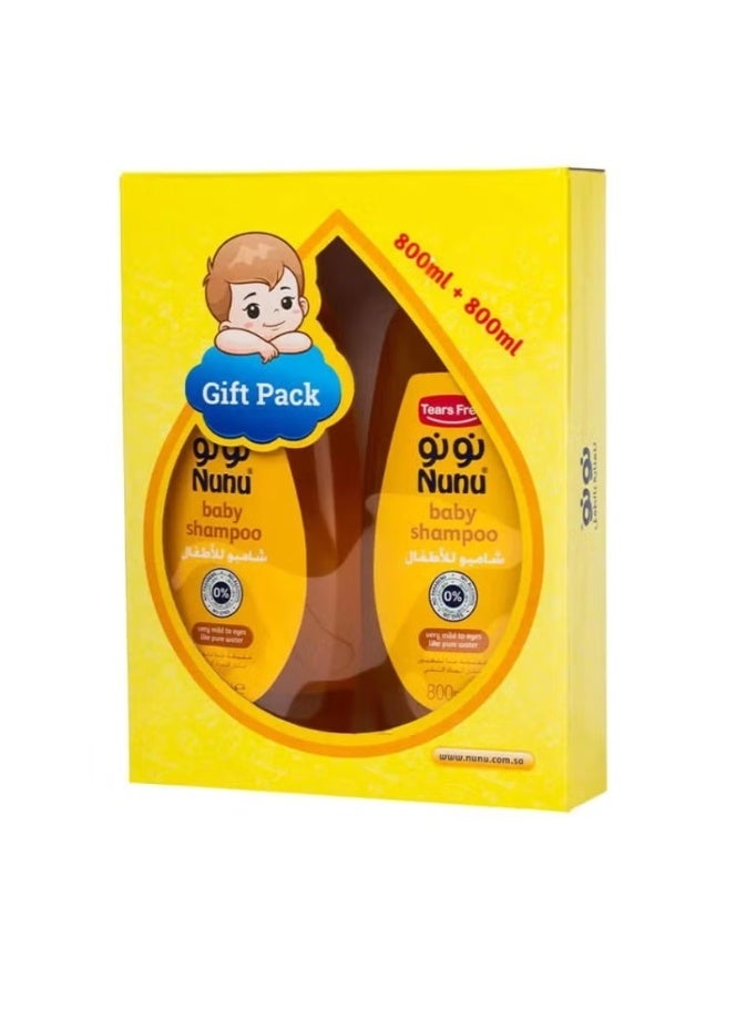 Nunu Children's Shampoo Set 800 + 800 ml
