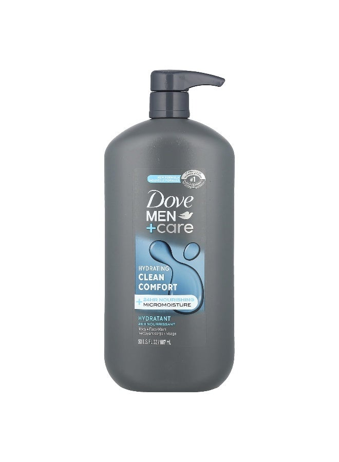 Dove, Men + Care, Body and Face Wash, Clean Comfort , 30 fl oz (887 ml) - Image 1